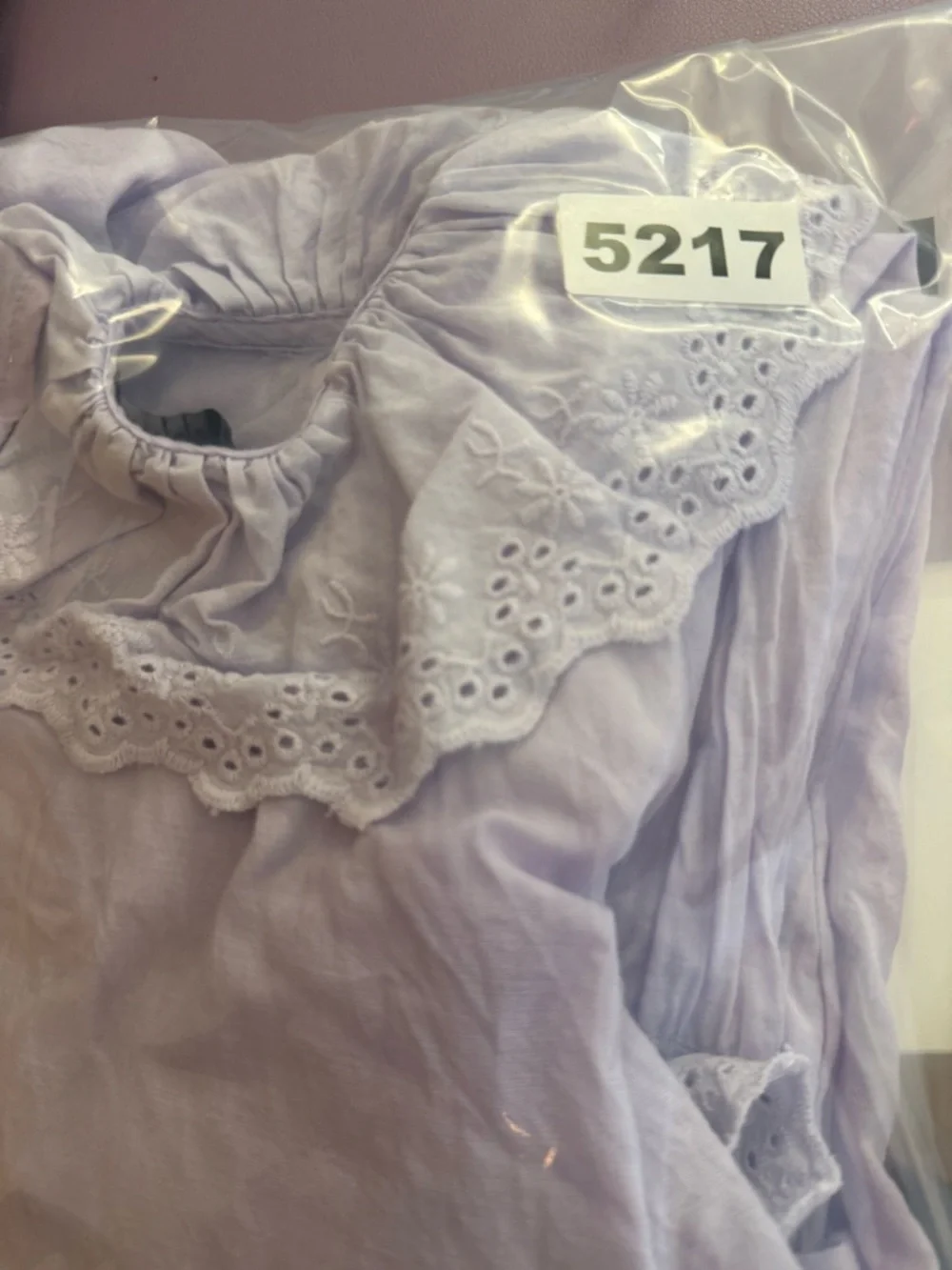 J. Crew Embroidered ruffle-collar top with‎ eyelet